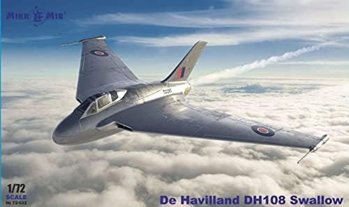 Сборная модель Экспериментальный самолет de Havilland DH108 Swallow