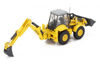 NEW HOLLAND Lb115b Ruspa Escavatore Gommata Tractor Scraper Excavator, Yellow Grey