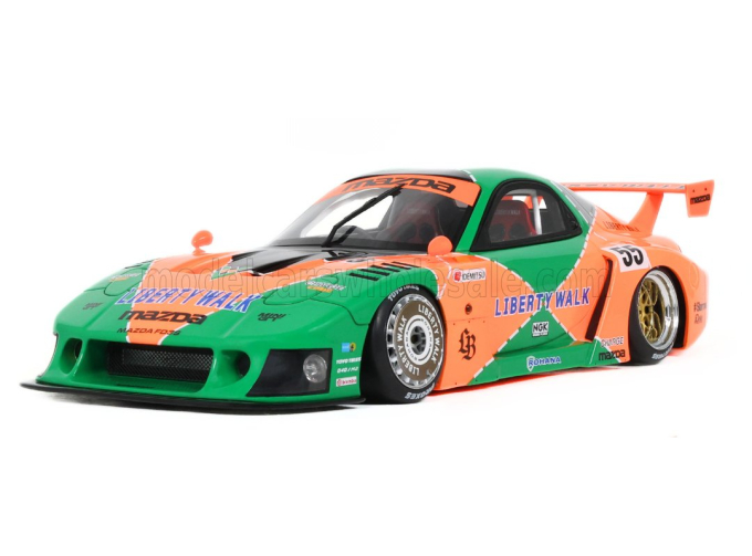 MAZDA LB-Works RX7 LB Super Silhouette, *Resin serie* (2024), green / orange