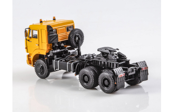 Камский грузовик 65225 седельный тягач, желтый