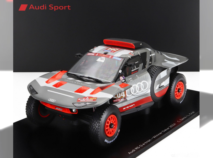 AUDI Rs Q E-tron E2 Team Audi Sport №204 Winner Rally Dakar (2024) Carlos Sainz - Lucas Cruz, Grey Silver Black