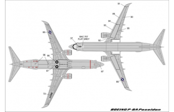 Декаль для P-8A Poseidon VX-1 with stencils