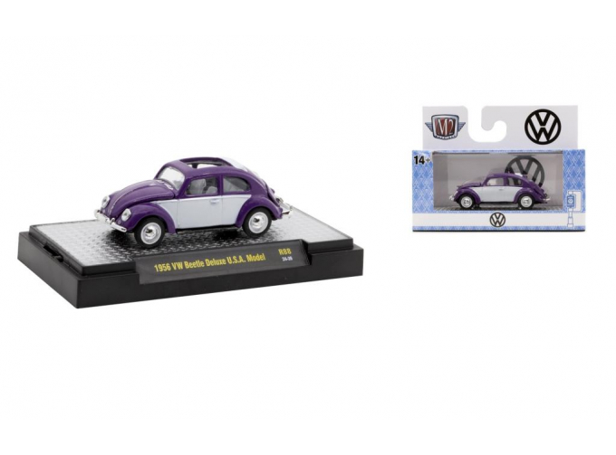 VOLKSWAGEN Beetle Deluxe U.S.A. Model (1956), violet/white