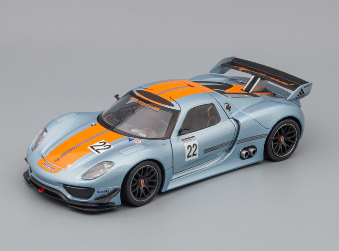 PORSCHE 918 RSR #22, light blue