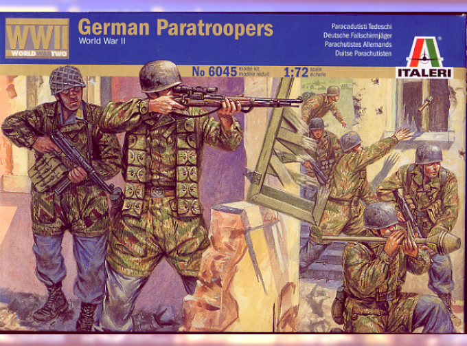 Сборная модель Солдаты WWII- GERMAN PARATROOPERS