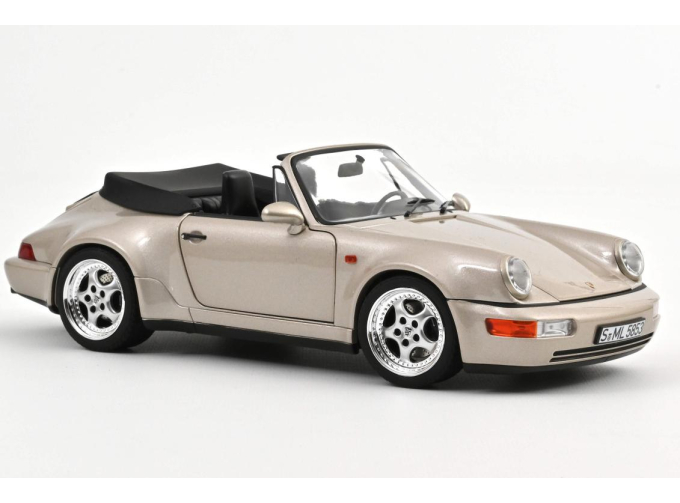 PORSCHE 911 964 Turbo LOOK Cabriolet (1992), silver