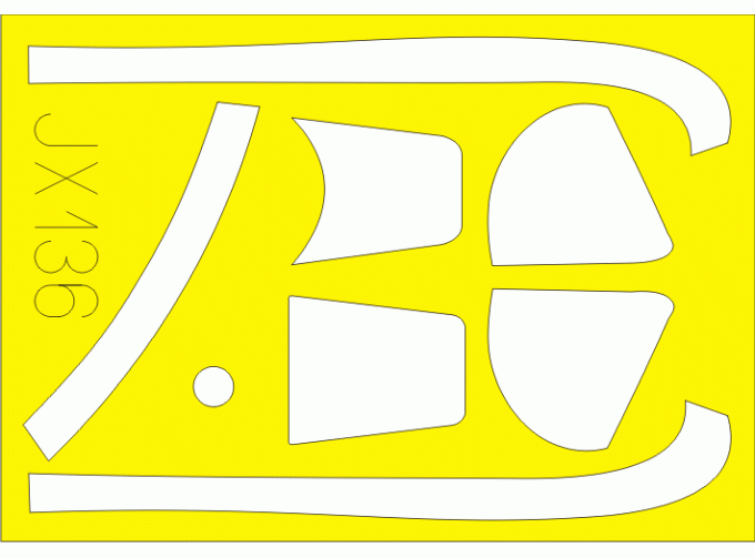 Окрасочная маска Американский истребитель North American P-51D Mustang