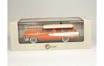 EDSEL Roundup two-door station wagon (1958), red/white