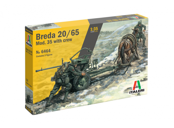 Сборная модель Horse Drawn Breda 20/65 W/SERVANTS