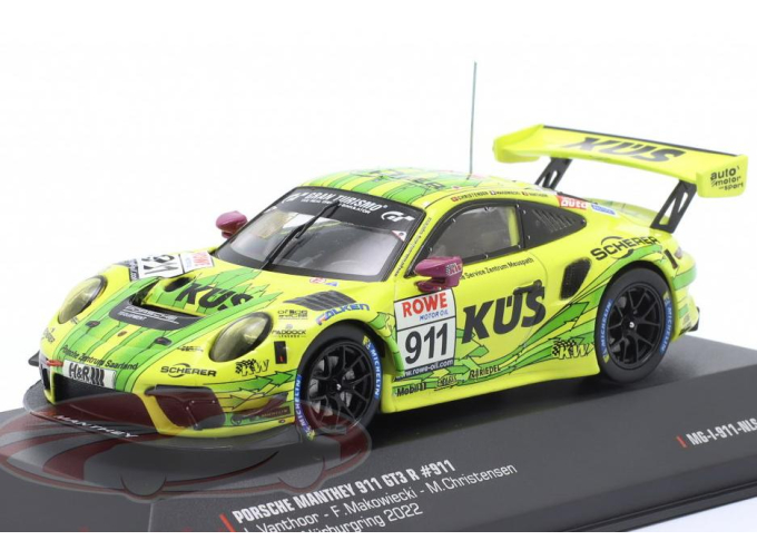 PORSCHE 911 (991 II) GT3 R #911 "Grello" Winner NLS 1 Nürburgring  Michael Christensen, Frédéric Makowiecki, Laurens Vanthoor (2022)