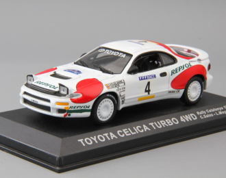 TOYOTA Celica Turbo 4WD Rallye Catalunya 1992 C.Sainz - L.Moya #4, white