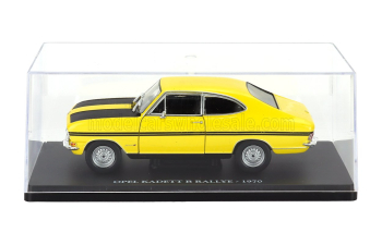 OPEL Kadett B Rallye 1970 - Con Vetrina - With Showcase, Yellow Black