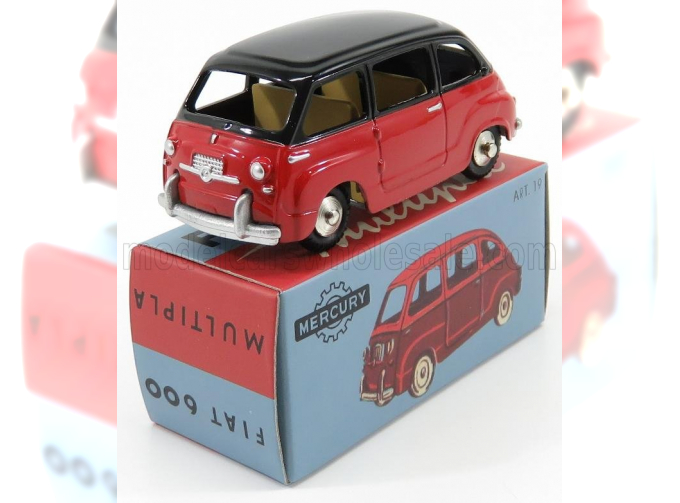 FIAT 600 Multipla I Series (1956), Red Black