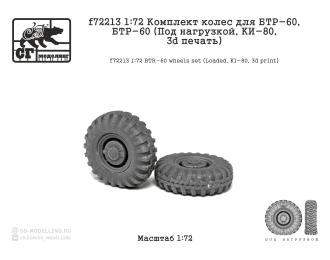 Комплект колес для БТР-60 (Под нагрузой, KИ-80, 3d печать)