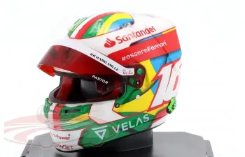 MINI HELMET C. Leclerc Scuderia FERRARI i #16 4th Brazil GP Formula 1 (2022)