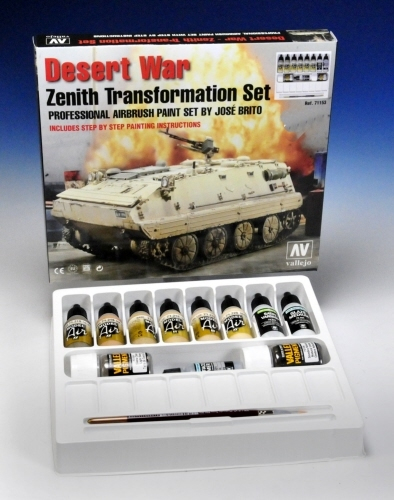Набор Model Air- Desert War (краски, грунт, пигменты, вспомог.)