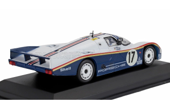 PORSCHE 962c 3.0l F6 Team Rothmans Porsche Ag №17 Winner 24h Le Mans (1987) Derek Bell - Al Holbert - Hans Joachim Stuck, White Blue