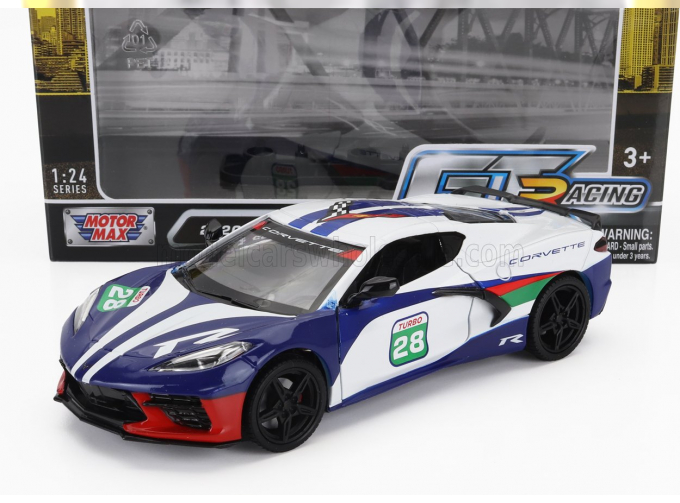 CHEVROLET Corvette №28 Racing (2020), White Blue