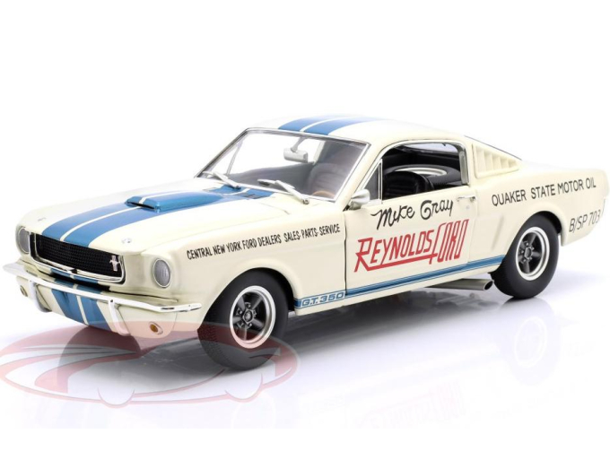 FORD Mustang Shelby GT350 "Reynolds Ford" (1965), white / blue