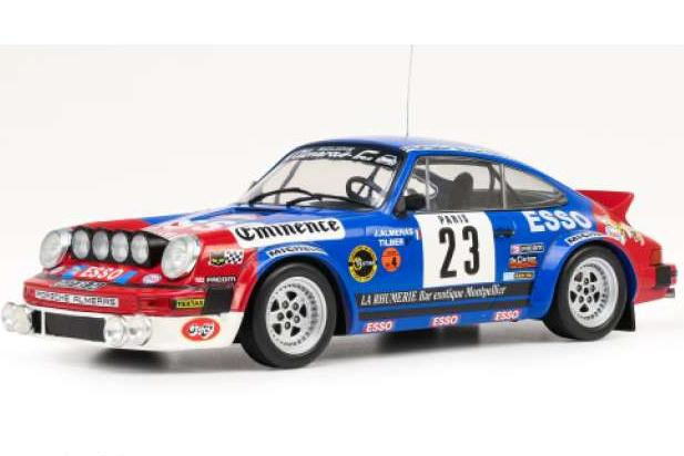 PORSCHE 911 SC Gr.4 #23 Rally Monte Carlo Almeras  J.Almeras/C.Tilber (1981), blue/red/white 