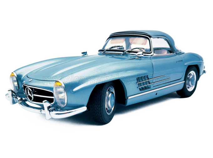 MERCEDES-BENZ 300SL Roadster Spider Hard-Top Closed (W198) (1954), light blue