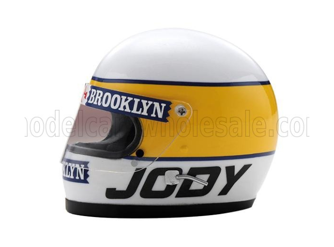HELMET F1 Casco Helmet Jody Scheckter 312t4 Team Ferrari World Champion Season (1979), White Yellow