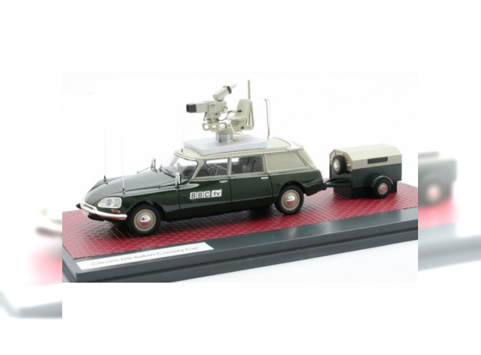 CITROEN DS Safari BBC Camera Car с прицепом (1973), green