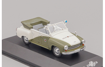WARTBURG 311-4 Kubel Volkspolizei (1957), white / green