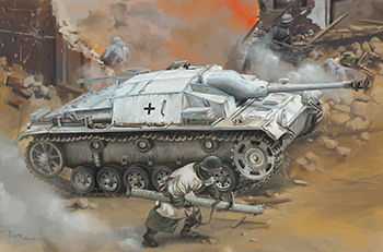 Сборная модель WWII German StuG III Ausf C/D with 75mm StuK 37/L24 & 75mm StuK40/L48 (2 in 1)