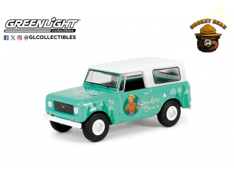 INTERNATIONAL HARVESTER Scout 4x4 "Remember Only You Can Prevent Wildfires!" (1961), Turquoise/White