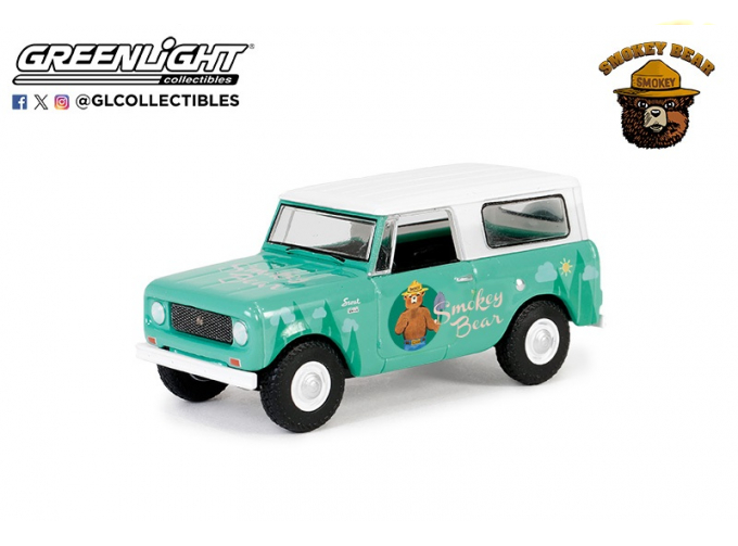 INTERNATIONAL HARVESTER Scout 4x4 "Remember Only You Can Prevent Wildfires!" (1961), Turquoise/White