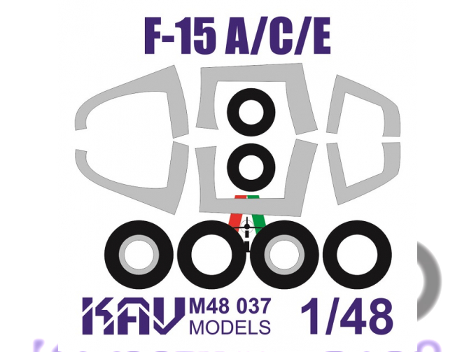 Маска окрасочная на F-15 A/C/E (Italeri)