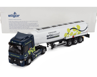 RENAULT T480 Tanker Truck Artis Bio 100 Transports (2021), Blue White