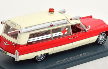 CADILLAC S&S Ambulance (скорая медицинская помощь) (1966), Red/White