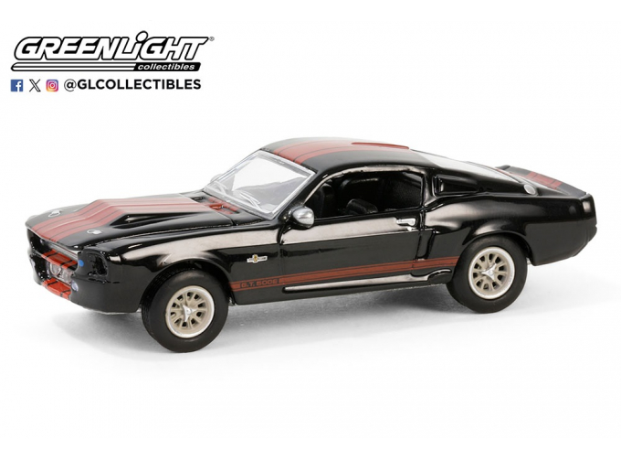 FORD Mustang Eleanor (Scottsdale 2023) (1967), Raven Black with Red Stripes