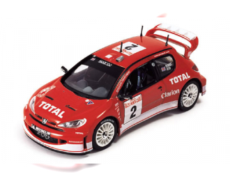 PEUGEOT 206WRC #2 Red R.Burns-R.Reid Rallye Monte Carlo (2003), red