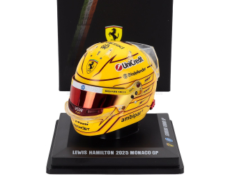Lewis Hamilton Scuderia Ferrari #44 5th Monaco GP Formula 1 2025 helmet 1:5 LookSmart (2025)