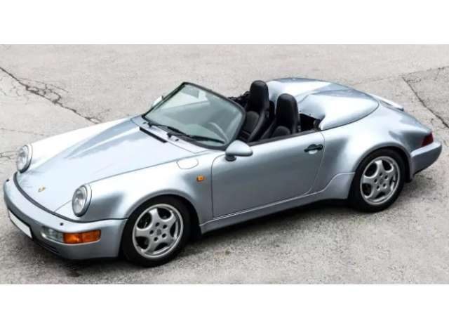 PORSCHE 911 Speedster WTL, (1993), polar silver metallic