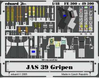 Фототравление JAS-39 Gripen