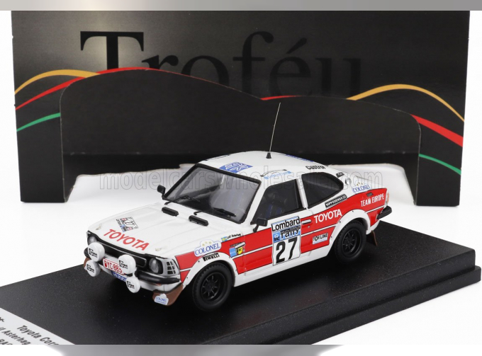 TOYOTA Corolla Levin (night Version) №27 Rac Rally (1977) Leif Asterhag - Anders Gullberg, White Red