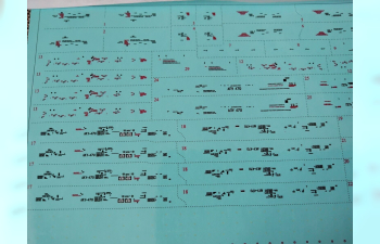 Декаль для Суххой-27UB Flanker с тех. надписями