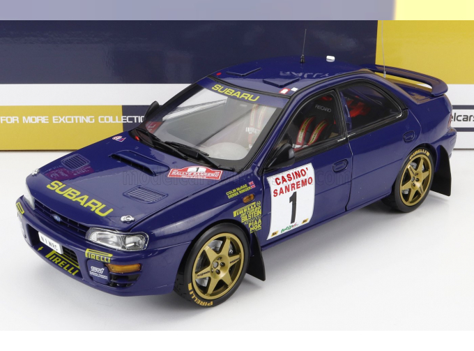 SUBARU Impreza 555 N1 Winner Rally Sanremo (1996) C.Mcrae - D.Ringer, Blue