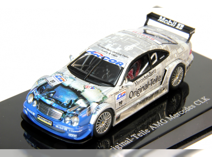 MERCEDES-BENZ CLK-Class AMG ORIGINAL-TEILE No.19 DTM P.Dumbreck (2000), silver blue