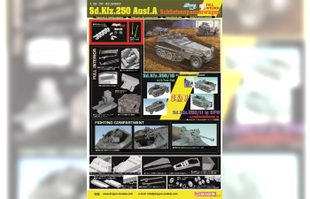 Сборная модель Sd.Kfz.250 Ausf.A SCHUETZENPANZERWAGEN (2 IN 1)