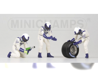 BMW WILLIAMS 2002 TYRE CHANGE SET 1 FORMULA ONE PIT CREW Команда пит-лейна Формулы-1, смена колес