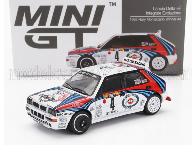 LANCIA Delta Hf Integrale Evoluzione Martini №4 Winner Rally Montecarlo (1992) D.Auriol - B.Occelli, White