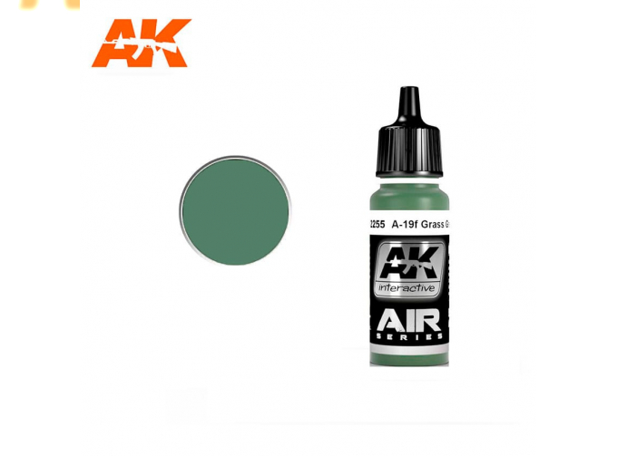 Краска акриловая A-19F GRASS GREEN 17ML