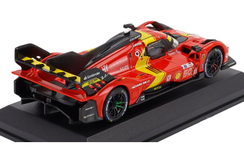 FERRARI 499p 3.0l Turbo V6 Team Ferrari Af Corse №51 Winner 24h Le Mans (2023) Alessandro Pier Guidi - James Calado - Antonio Giovinazzi, Red Yellow Black