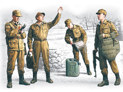 Сборная модель Советские мотострелки, 1979-1988