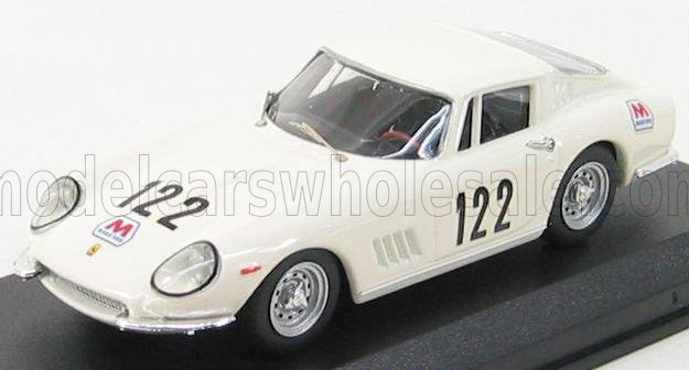 FERRARI 275 Gtb/4 N 122 Targa Florio 1967 Starrabba - Orlando, White